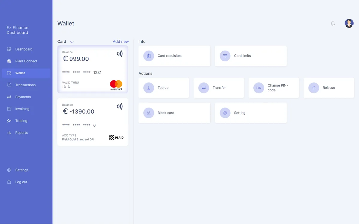 Ez Finance Dashboard screenshot 4