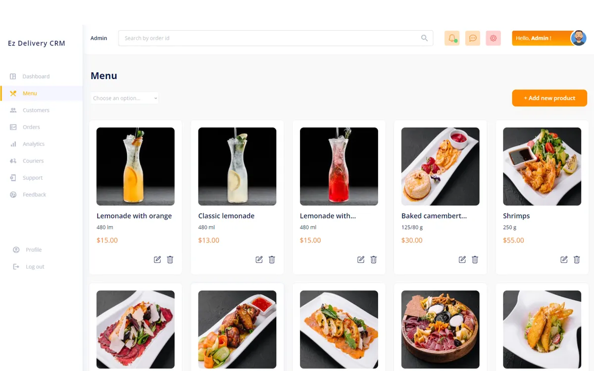 Ez Delivery CRM screenshot 2