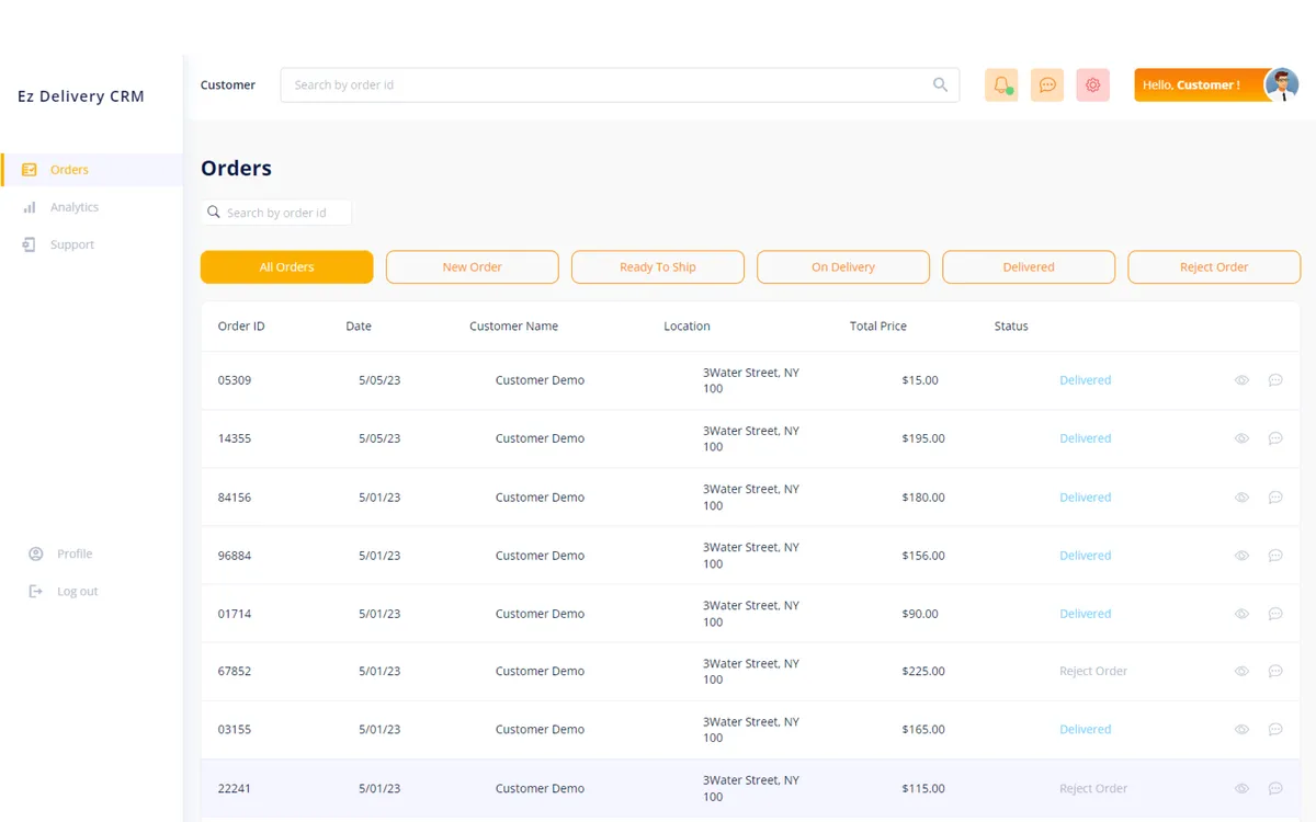 Ez Delivery CRM screenshot 5
