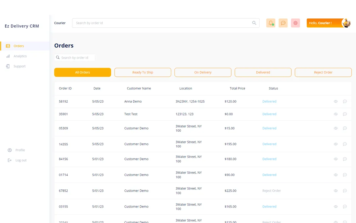 Ez Delivery CRM screenshot 7