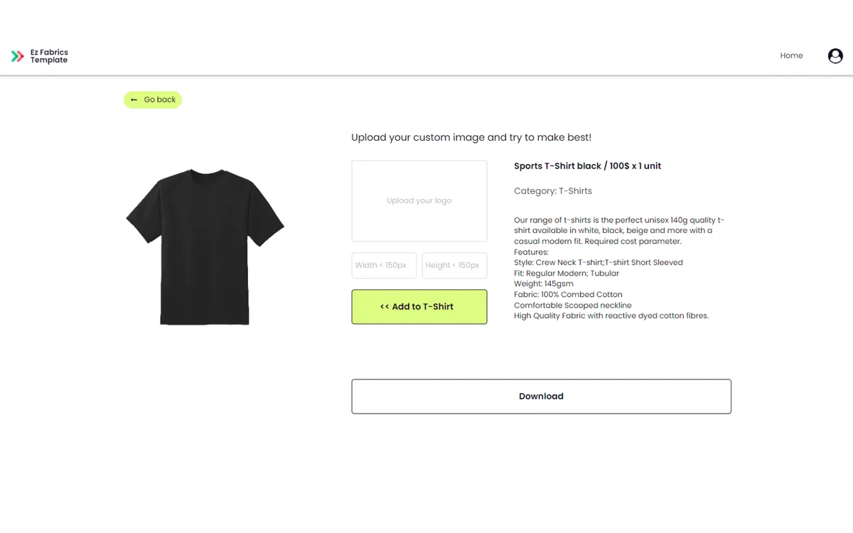 Ez T-shirt Design Landing screenshot 3