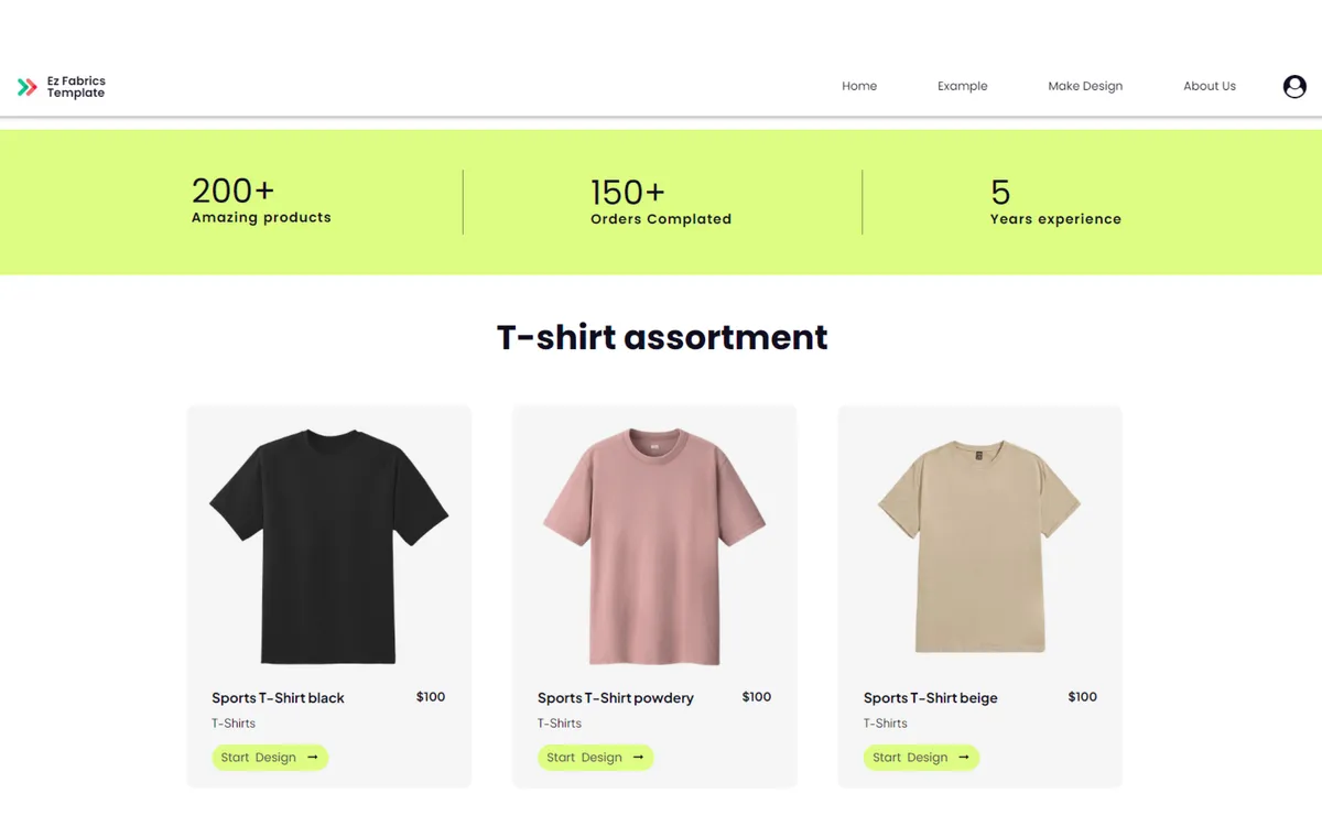 Ez T-shirt Design Landing screenshot 6