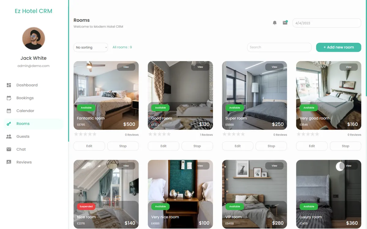Ez Hotel CRM screenshot 4