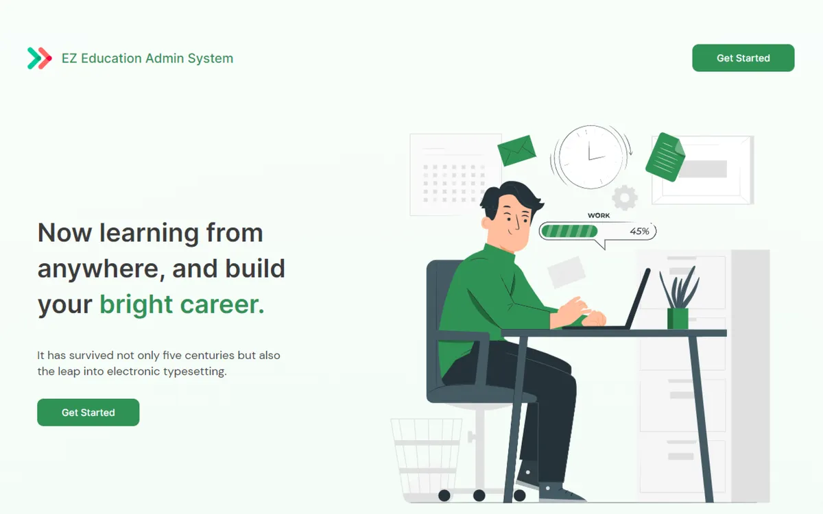 Ez Education Admin System CRM screenshot 1