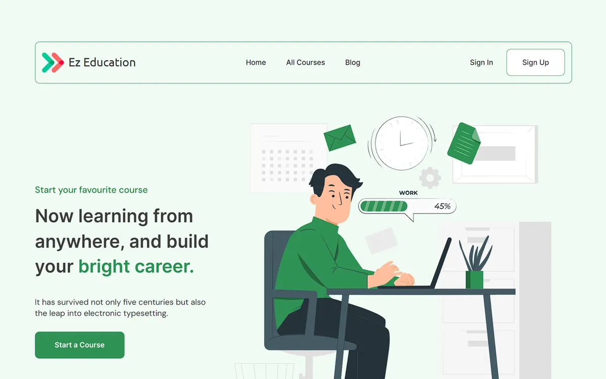 Ez Education Portal screenshot 1