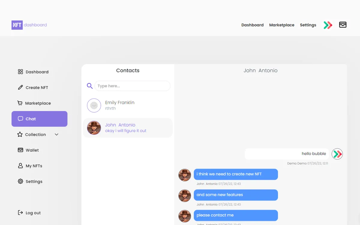 Ez NFT Dashboard screenshot 5