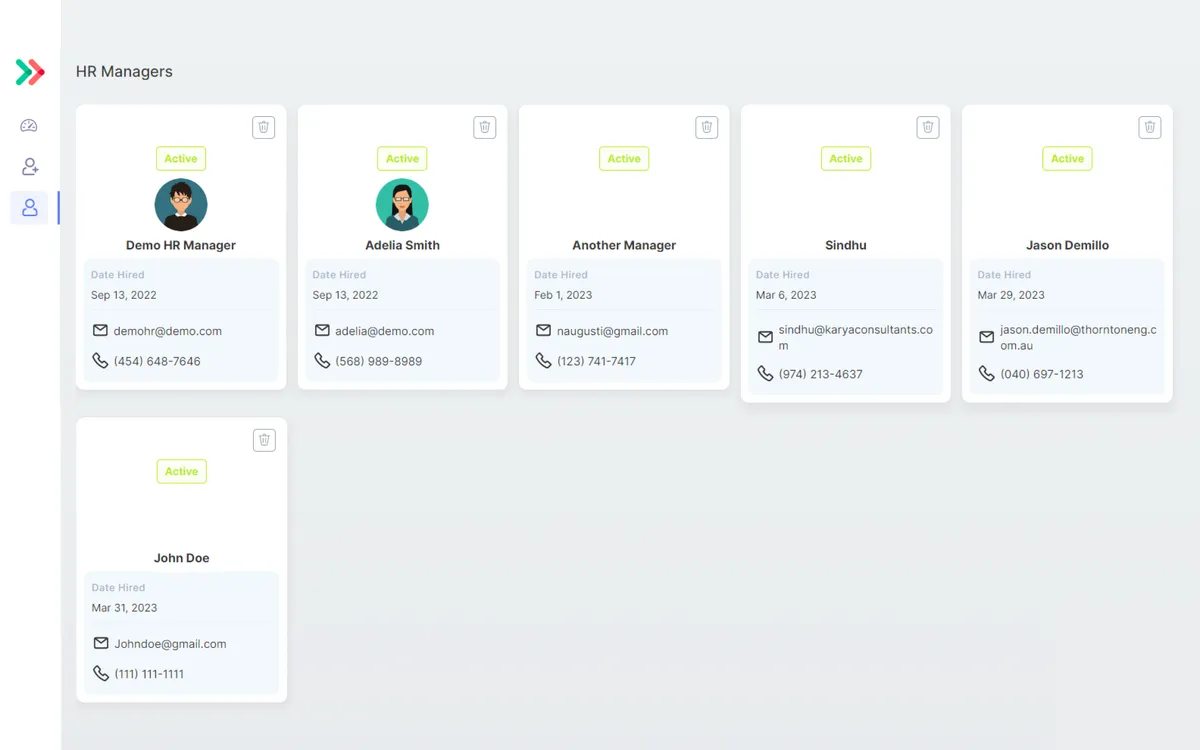 Ez Hr CRM Dashboard screenshot 3