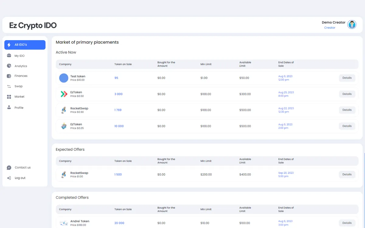 Ez Crypto & Ido screenshot 2