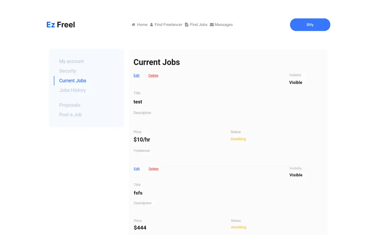 Ez Freelance like Upwork screenshot 4