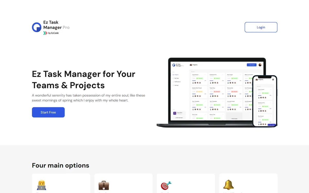 Ez Task Manager Pro screenshot 1