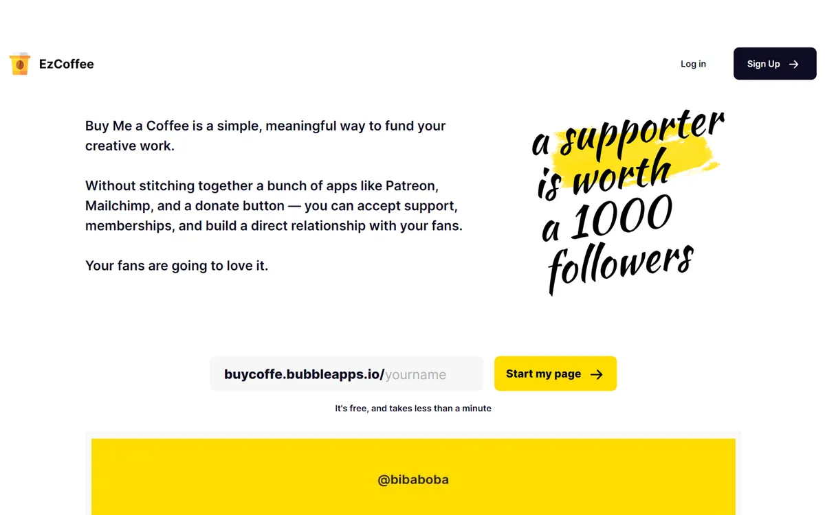 Ez Buy Me a Coffee - Donations screenshot 1