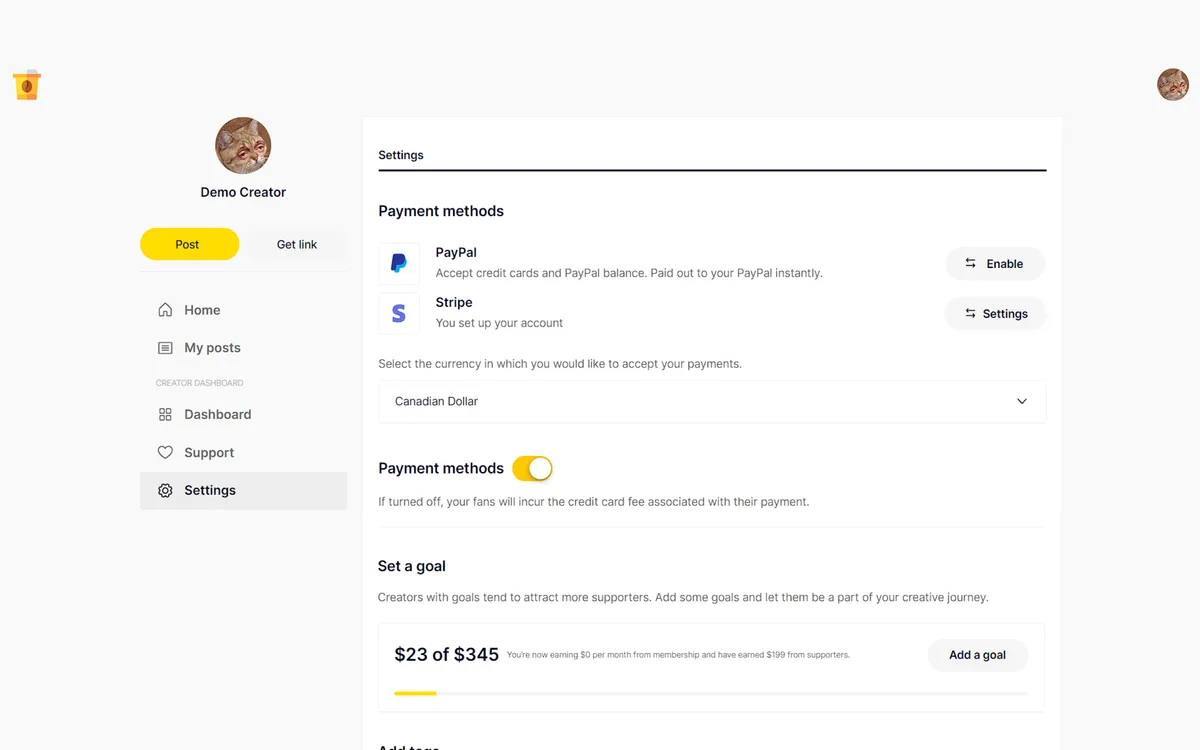 Ez Buy Me a Coffee - Donations screenshot 4