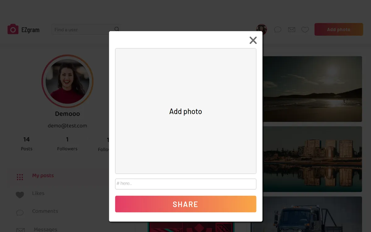 Ez SocialGram like Instagram screenshot 5