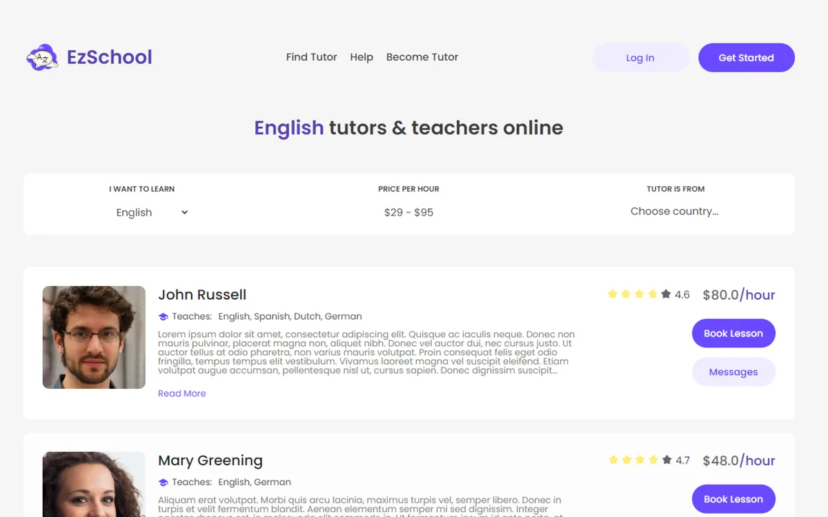 Ez School - Learning & Booking screenshot 2