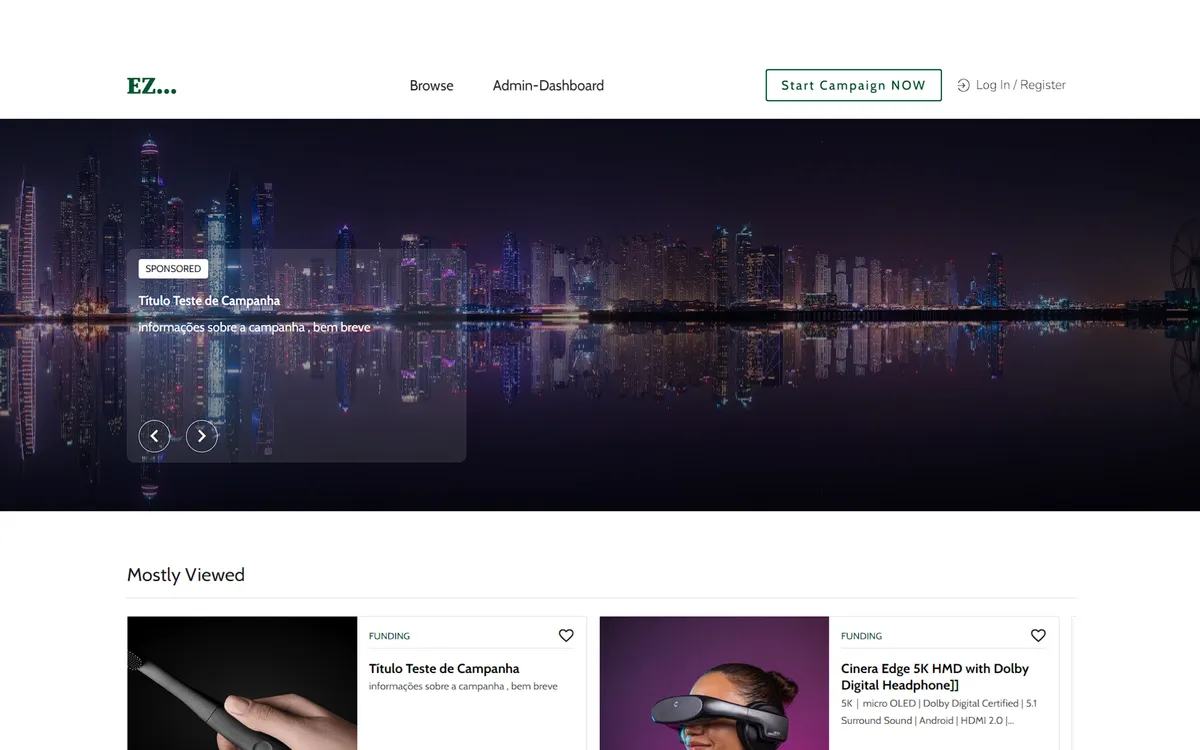 Ez Crowdfunding & Fundraising screenshot 1