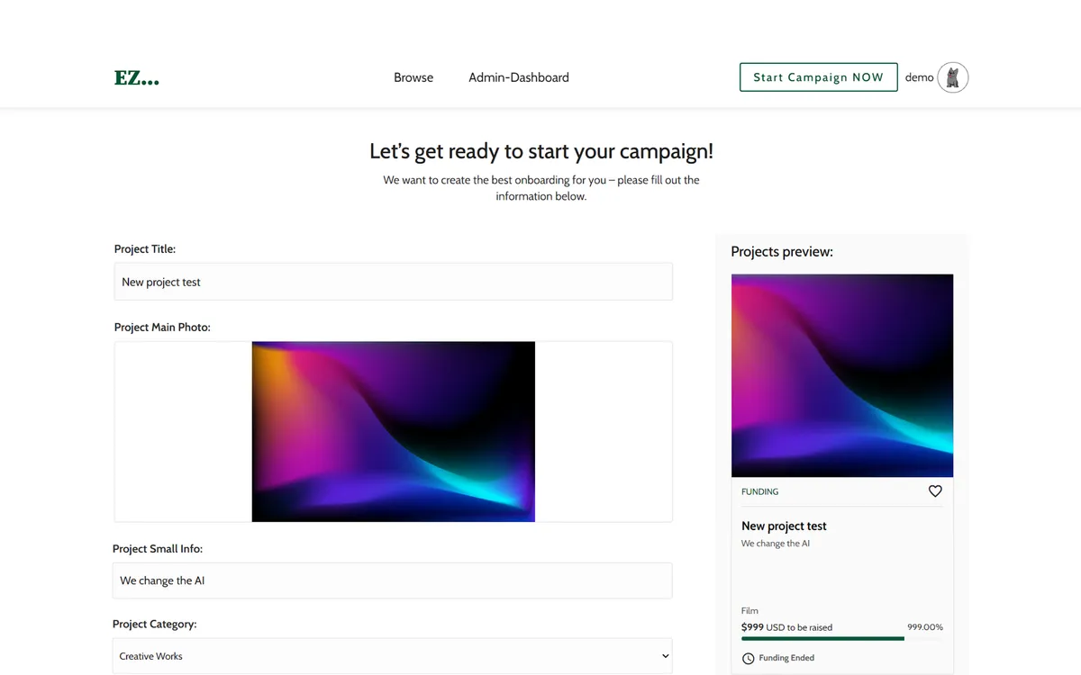 Ez Crowdfunding & Fundraising screenshot 3