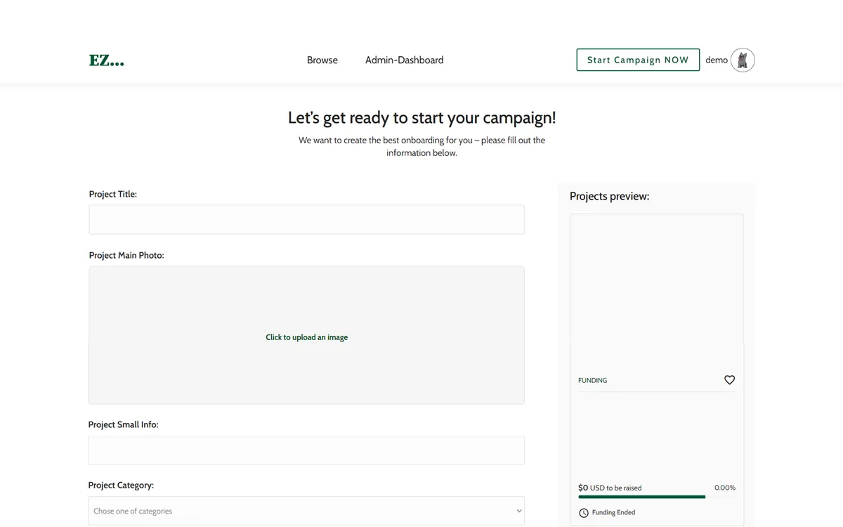 Ez Crowdfunding & Fundraising screenshot 4