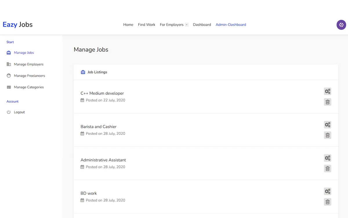Ez Job Board - Listings screenshot 2