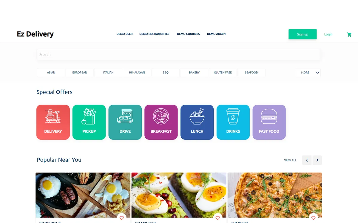 Ez Food Delivery App screenshot 1