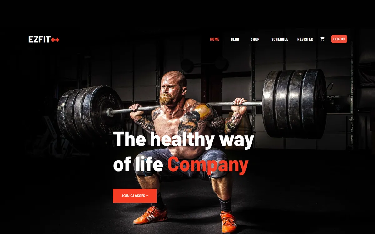 Ez Fitness Club Template screenshot 1