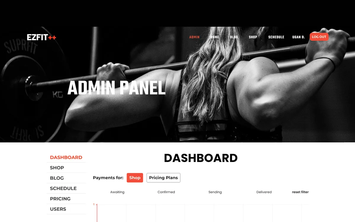 Ez Fitness Club Template screenshot 2