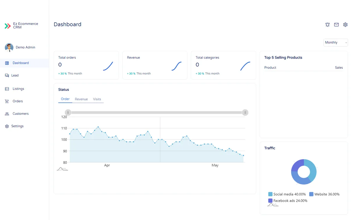 Ez Ecommerce CRM screenshot 2