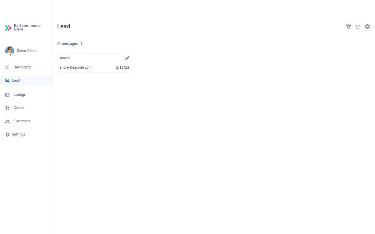 Ez Ecommerce CRM screenshot 3