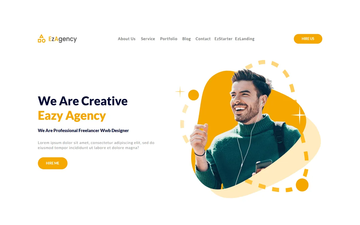Ez Starter - Landing Page screenshot 1
