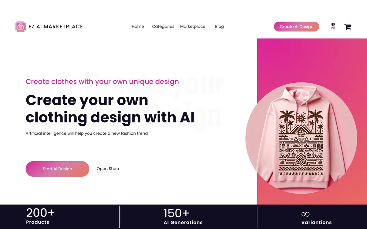 Ez AI Marketplace screenshot 1