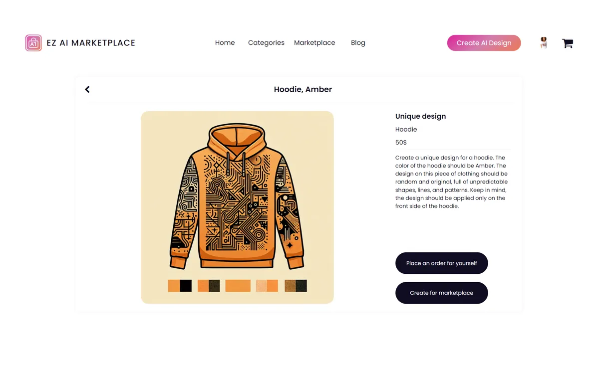 Ez AI Marketplace screenshot 5