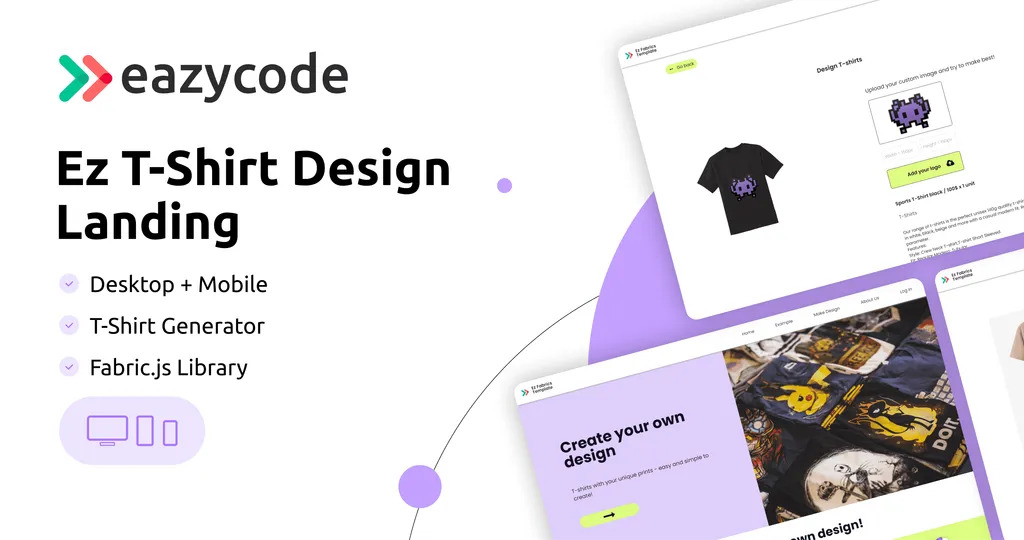 Ez T-shirt Design Landing