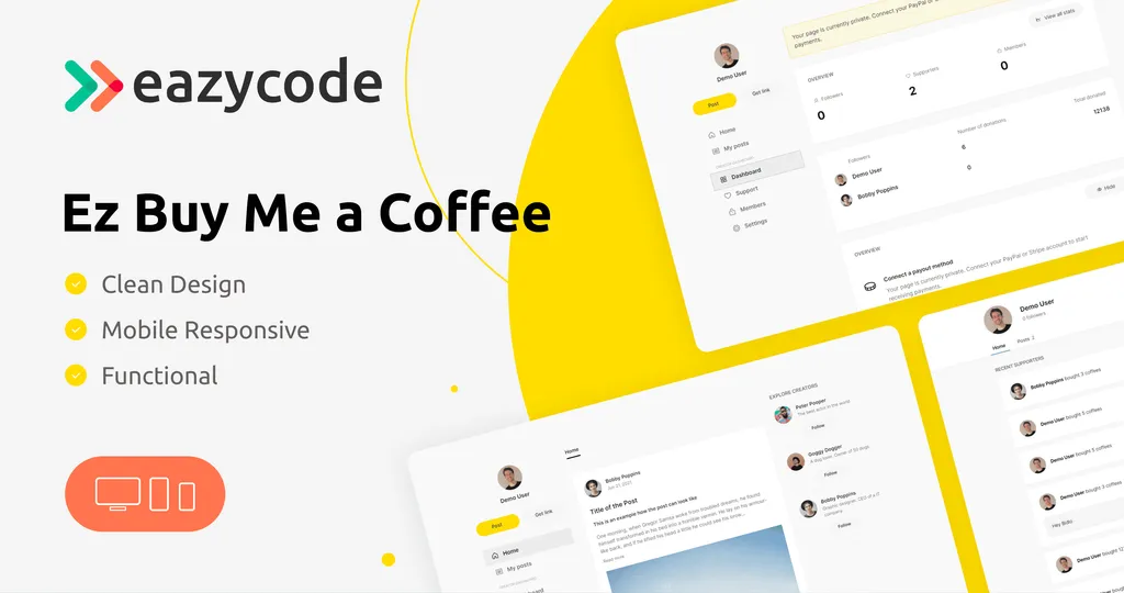 Ez Buy Me a Coffee - Donations