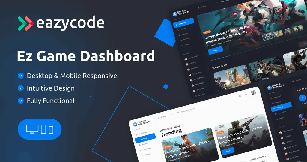 Ez Game Dashboard