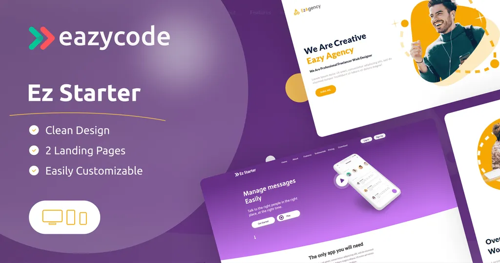 Ez Starter - Landing Page