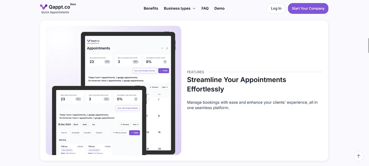 Qappt.co screenshot 3